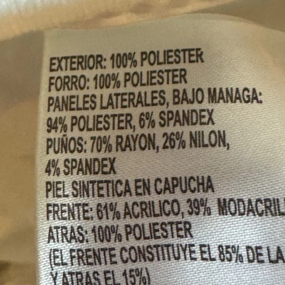 Michael Kors White Puffer Coat with Fur Hood and Black Belt - Picture 9 of 9